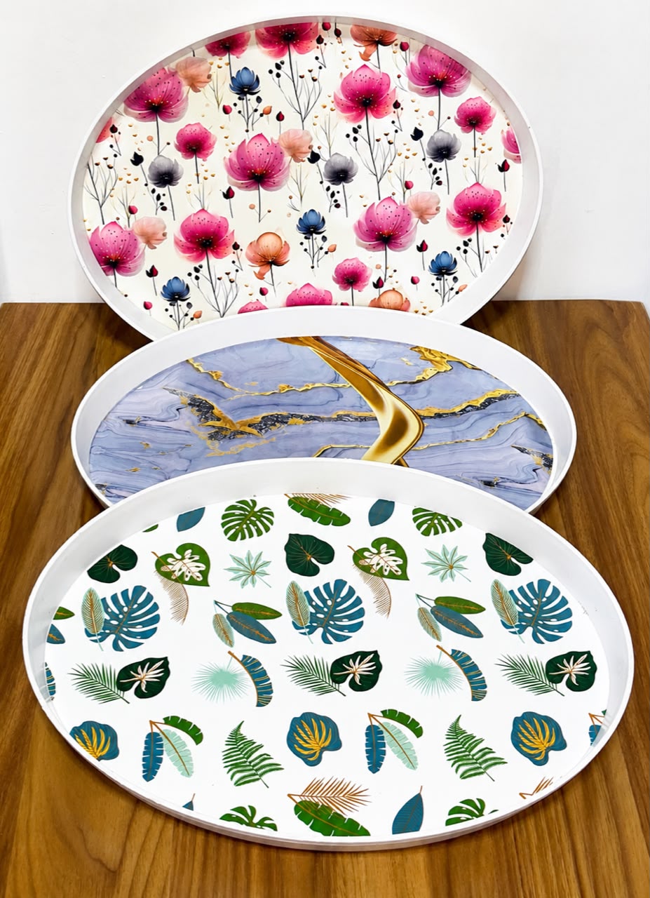 Round Marble Tray