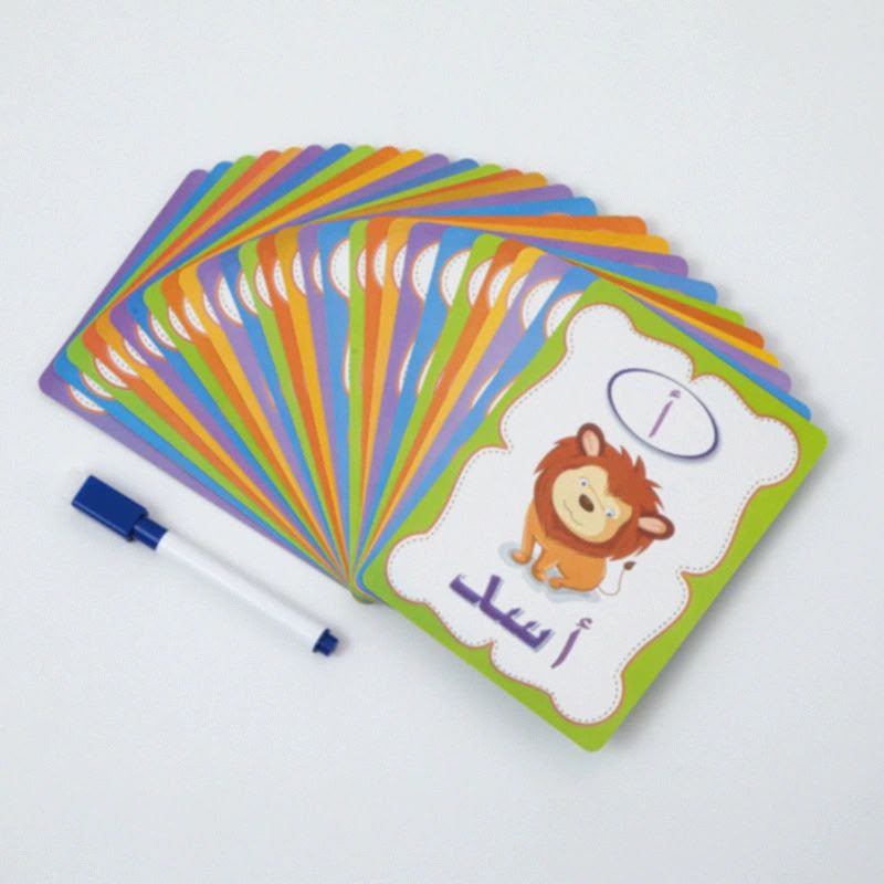 Erasable Arabic Learning Cards