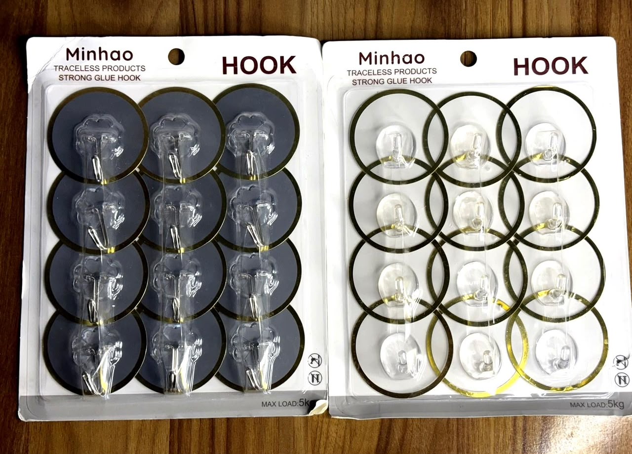 12pcs Strong Glue Hooks